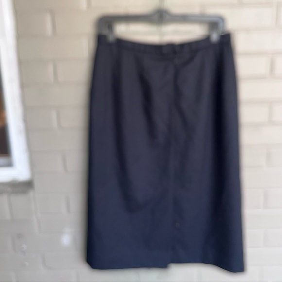 Pendleton Black Virgin Wool Pencil Skirt 10 - Picture 6 of 9